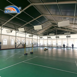 Couverture de terrain de badminton à structure en aluminium et solution de stade