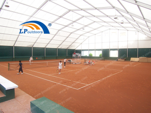  Tente de sports de polygone de cadre en aluminium de bâtiment temporaire pour le court de tennis extérieur
