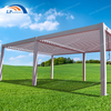 Pergola en aluminium de toit de persienne de belvédère extérieur pour la barre commerciale