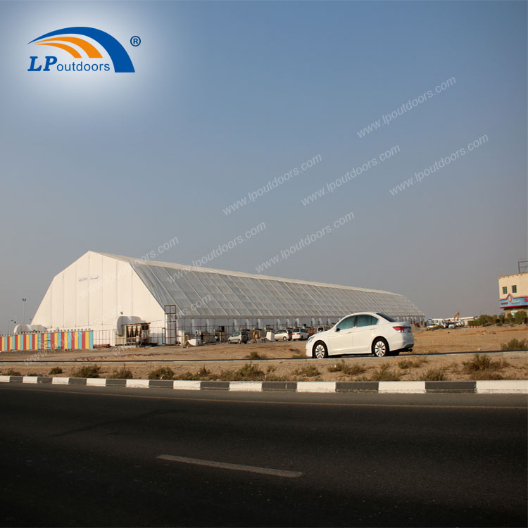 Structure d'entrepôt polygonale à portée claire de 25 m pour le stockage logistique