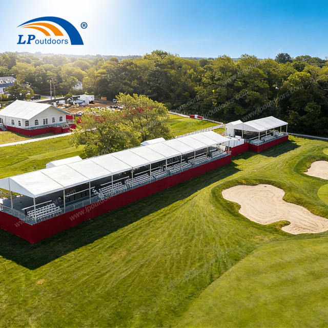 Tentes de tournoi de golf professionnel et couvertures de practice