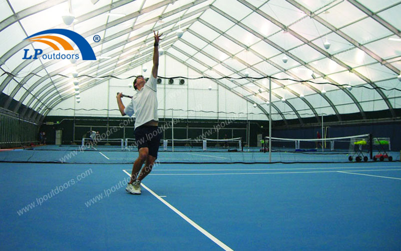 Tente incurvée en aluminium d'envergure claire durable pour le court de tennis