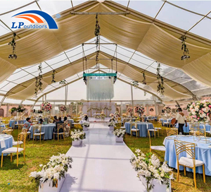 Grande tente à structure multi-flexible en aluminium pour 200 personnes, 300 personnes, 500 personnes au Kenya