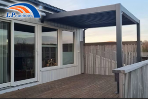 Pergola électrique intelligente Pergola motorisée avec toit à persiennes 