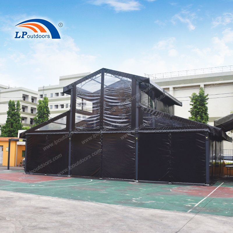 Comment installer une tente atrium noire de 12 m | Guide professionnel