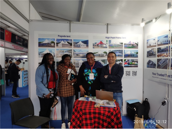 LP Structure pr&eacute;sente des solutions de tentes modulaires lors de la 8e China Trade Week Kenya
