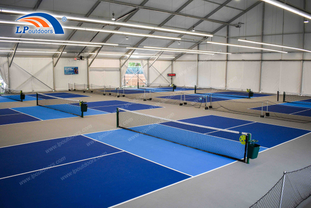 Structure d'ombrage de taille standard pour terrain de pickleball