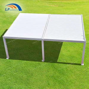pergola en aluminium moderne extérieure de toit de persienne de 6X8m pour le café commercial