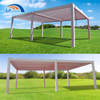 Toit de pergola de belvédère en aluminium bioclimatique de pergola de jardin extérieure avec persiennes réglables