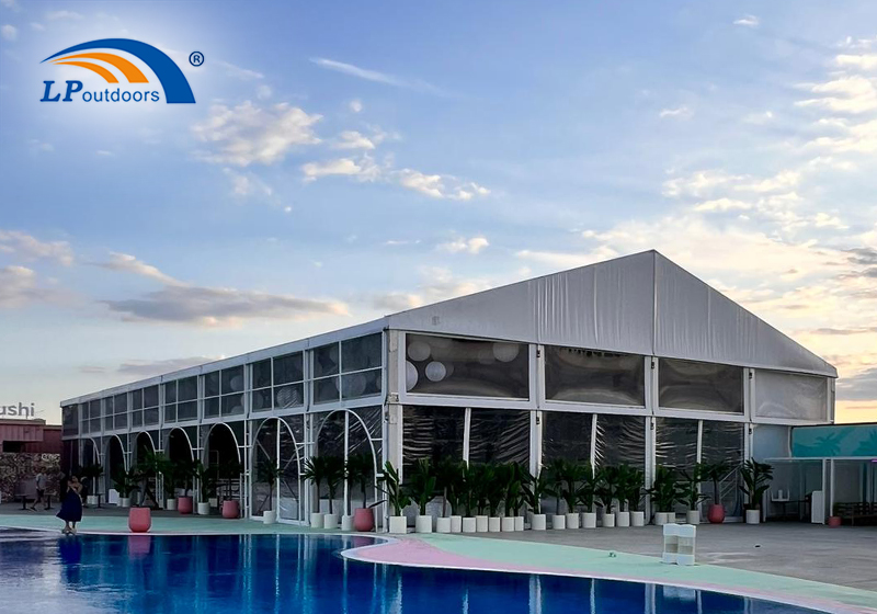 Tente de fête 20X40M de hauteur latérale de 6 m