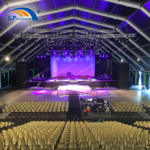 Tente en aluminium de grand polygone de structure temporaire imperméable pour l'événement de fête musicale en plein air