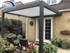 Pergola en aluminium de belvédère de jardin de parasol motorisée par toit ouvrant d'auvent extérieure avec la couverture de toit