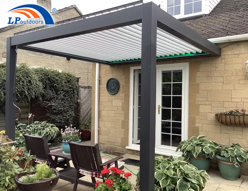 Pergola en aluminium moderne extérieure Bioclimatica 3X3m 3x4m 3x5m 4x4m 5x3m 6x4m Pergola